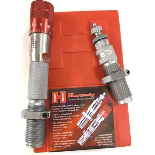 Image Of Hornady Match Grade Bushing Die Set With Micrometer hornady match grade bushing die set