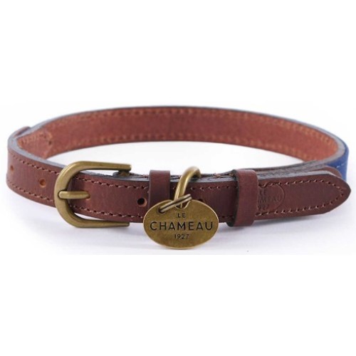 Le Chameau Waxed Cotton & Leather Dog Collar