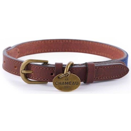 Le Chameau Waxed Cotton&Leather Dog Collar