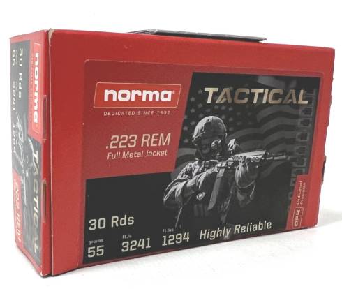 norma tactical .223 55gr fmj ammo