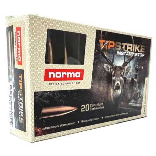 norma 6.5 creedmoor tipstrike 140gr ammunition