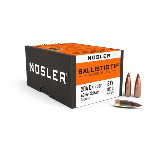 Nosler .20 Cal 40gr Ballistic Tip Varmint Bullet Heads 52111