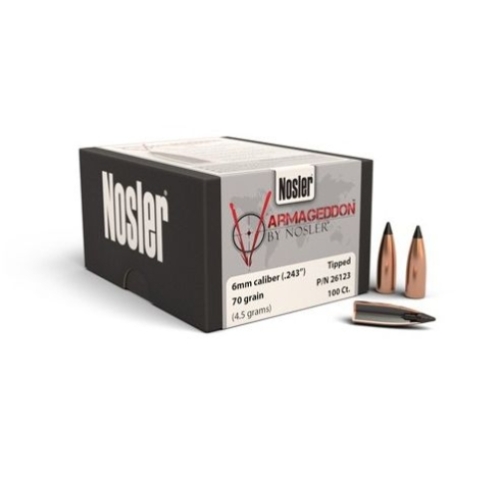 Nosler 6mm 70gr Varmageddon Bullet Heads