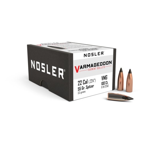 Nosler .22 Cal 55gr Varmageddon Bullet Heads 17240