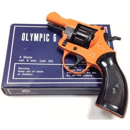 Olympic 6 Orange Blank Firing Pistol