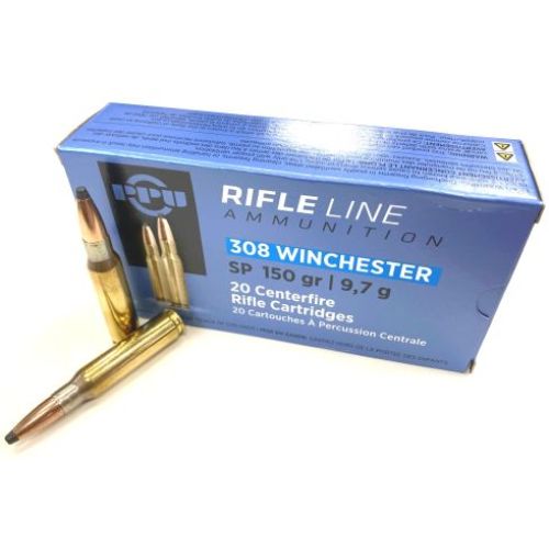 PPU Prvi Partizan .308 150gr SP Soft Point Ammunition