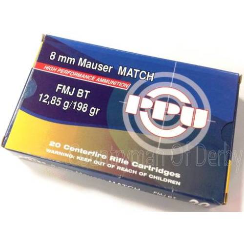 PPU Prvi Partizan 8x57 8mm Mauser 198gr FMJ Ammunition