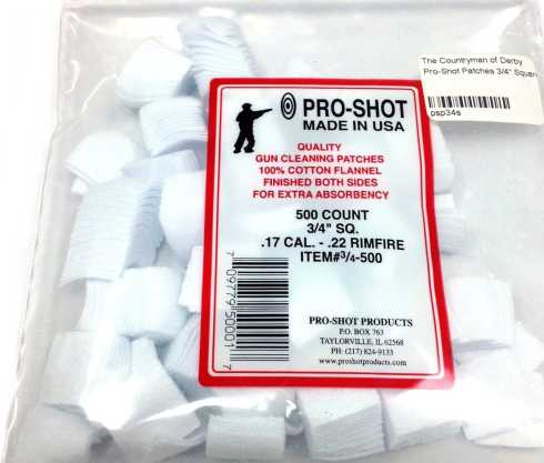 Pro-Shot 3/4" Square Rifle Cleaning Patches