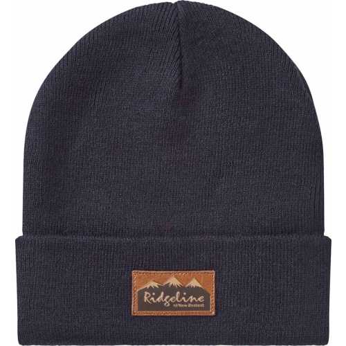 Image Of Ridgeline Heritage Fine Knit Beanie Hat Navy ridgeline heritage fine knit knitted beanie hat navy