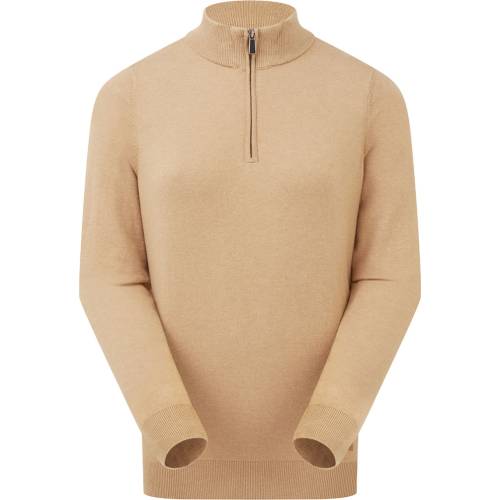 Image Of Ridgeline Womens Melford 1/4 Zip Jumper Sienna ridgeline ladies melford 1/4 zip knitted jumper sienna