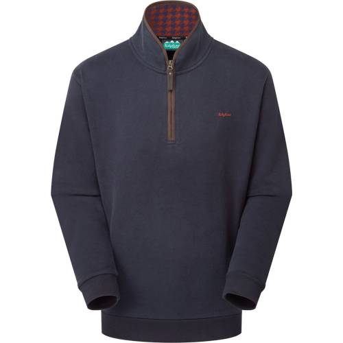 navy quarter zip brancaster ridgeline