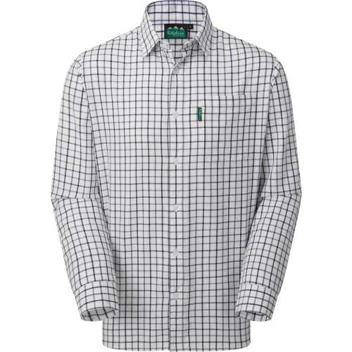 ridgeline mens checked shirt navy / storm