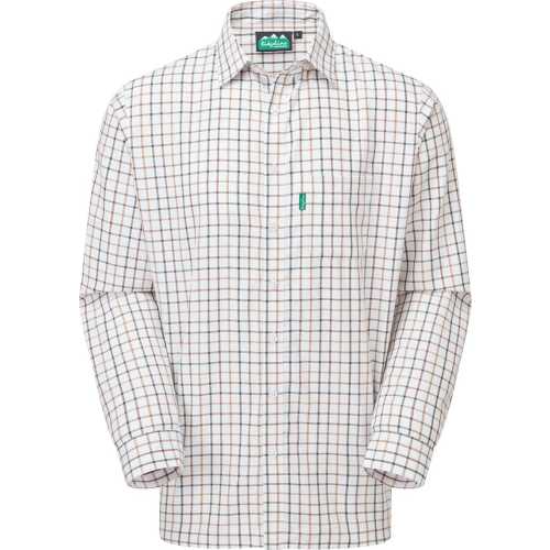 Image Of Ridgeline Mens Sedgebrook Sienna/Nutmeg Checked Shirt ridgeline sedgebrook shirt sienna nutmeg checked shirt cotton