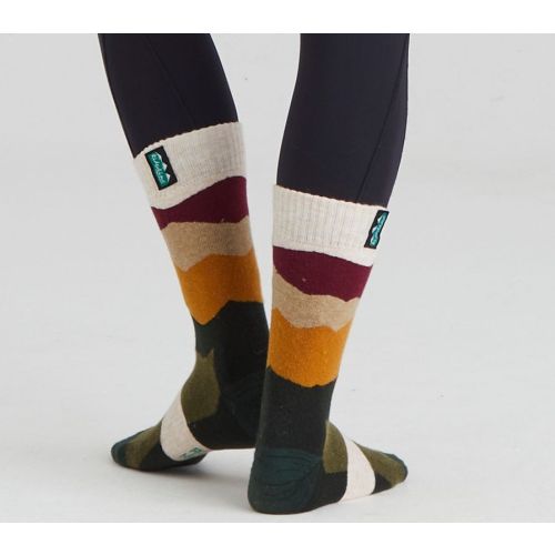 ridgeline berry striped sock