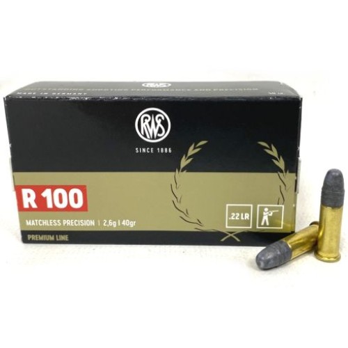 RWS R100 Premium Line .22LR 40gr Ammunition