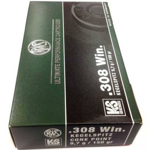 RWS .308 150gr Cone Point Ammunition