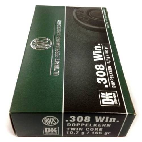 RWS .308 Win 165gr Twin Core Ammunition