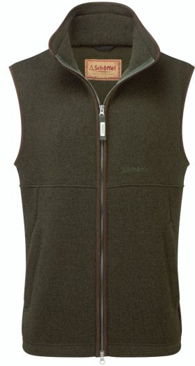 schoffel ashton knitted gilet forest