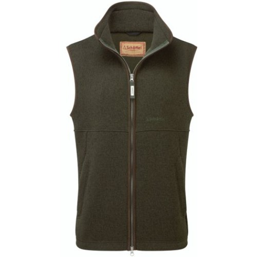 schoffel ashton knitted gilet forest