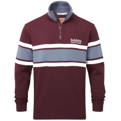 schoffel exmouth heritage quarter zip wine