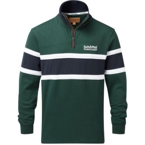 schoffel exmouth heritage pine green 1/4 zip