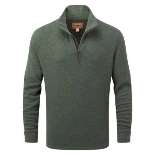 schoffel kingsbridge 1/4 zip country green