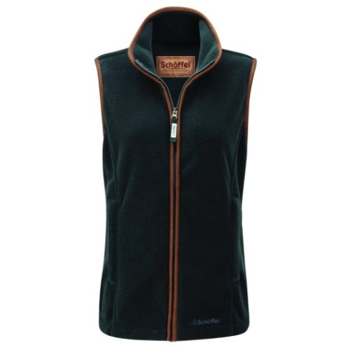 Schoffel Lyndon Ladies Fleece Gilet In Kingfisher Green