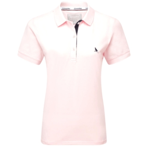 schoffel st ives polo shirt pale pink