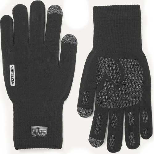 Image Of Sealskinz Anmer Waterproof All Weather Grip Glove Black sealskinz anmer waterproof all weather grip black gloves