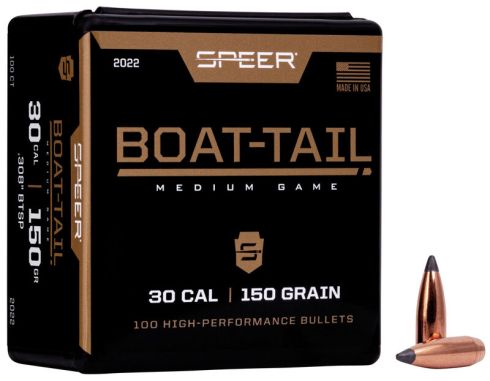 Speer .30 Cal .308 Boat-Tail Soft Point BTSP Bullet Heads 2022