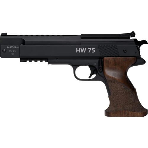 Image Of Weihrauch HW75 .177 Single-Stroke Pneumatic Air Pistol Weihrauch HW75 .177 Air Pistol