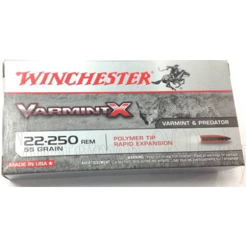 Winchester .22-250 55gr Varmint X Ammunition