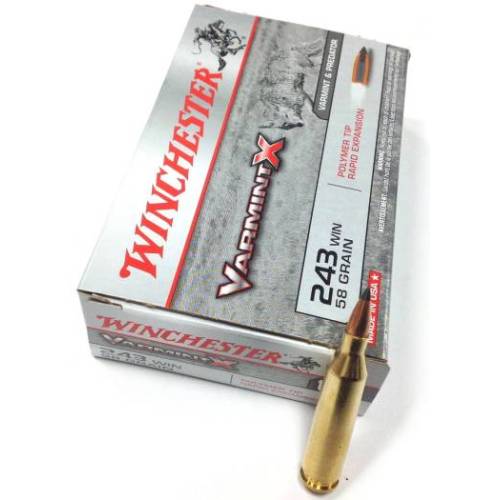 Winchester .243 58gr Varmint X Ammuntion X243P