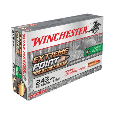winchester .243 extreme point copper impact 85gr ammo